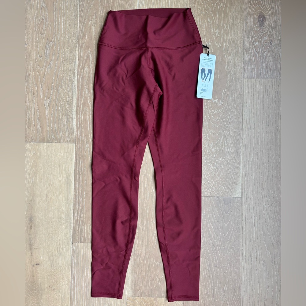 Alo yoga High-Waisted Burgundy Leggings